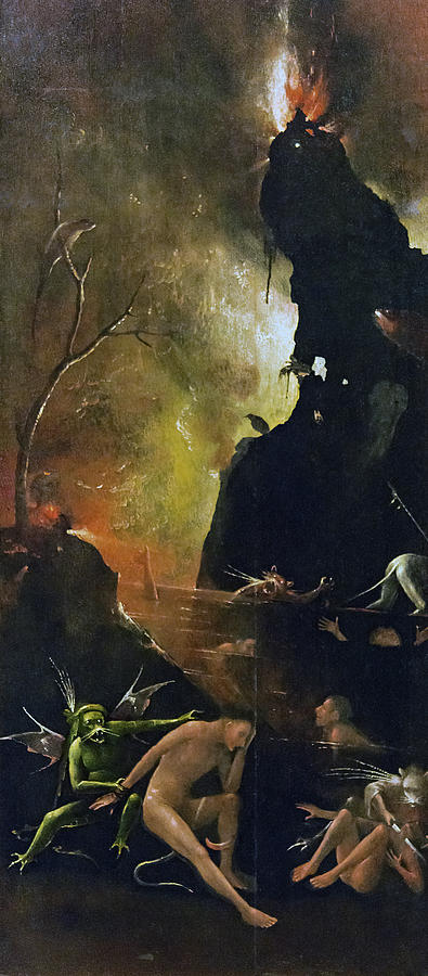 Visions of the Hereafter - Hell #1 Painting by Hieronymus Bosch