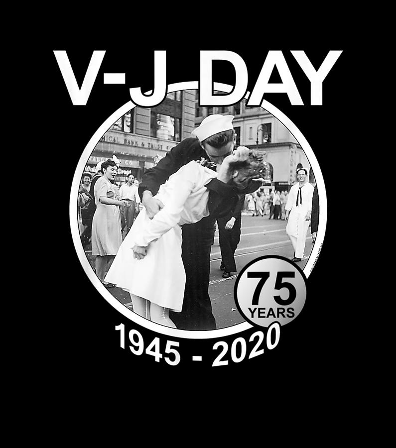 VJ Day Kiss 75th Anniversary Rememberance Day Digital Art by Thanh Nguyen