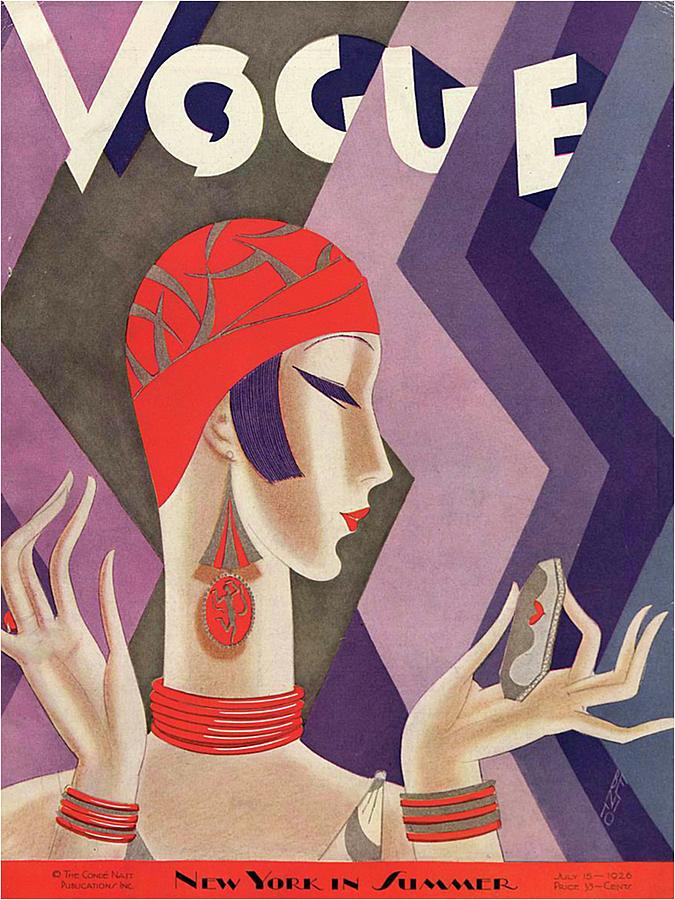 Vogue Magazine Cover. 1920s Mixed Media by All Sorts Art - Fine Art America
