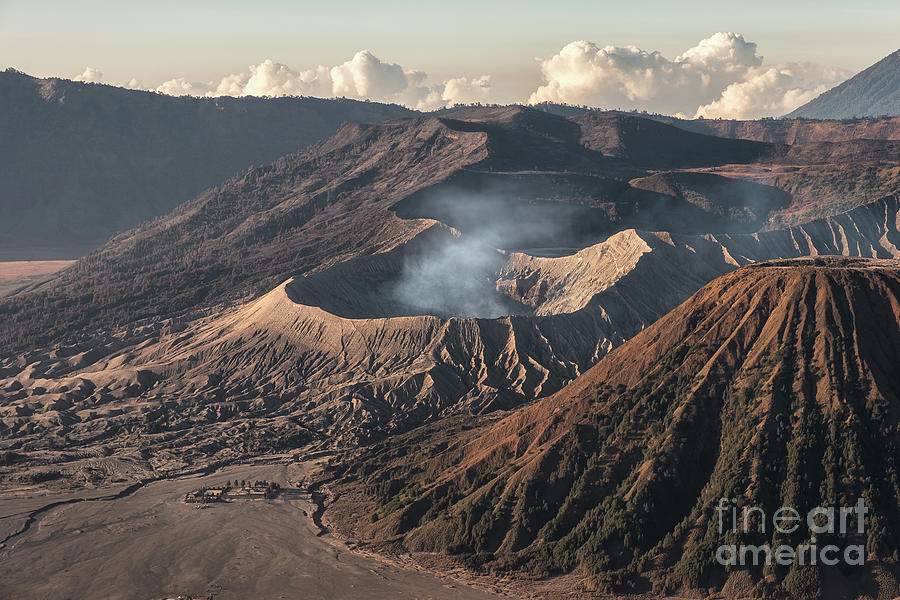 Volcano an active of Kawah Bromo, Gunung Batok at sunrise Photograph by