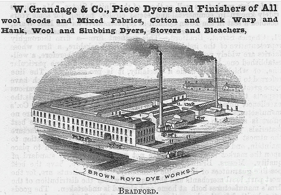 W. Grandage and company, piece dyers and finishers, wool goods. mixed fabrics, cotton, silk wrap, wo #1 Drawing by Mick Flynn