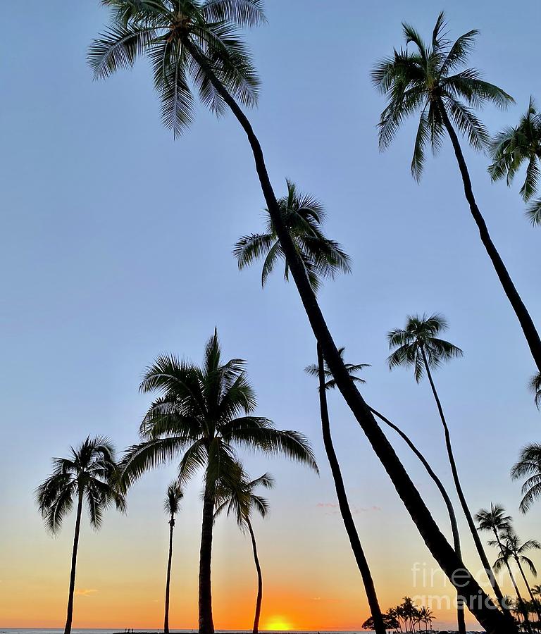 Waikiki sunset #1 Photograph by Laarni Montano
