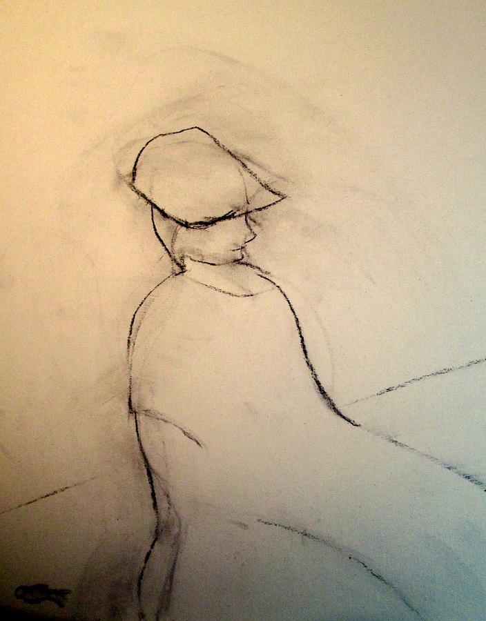 Waiting #1 Drawing by Bill OConnor