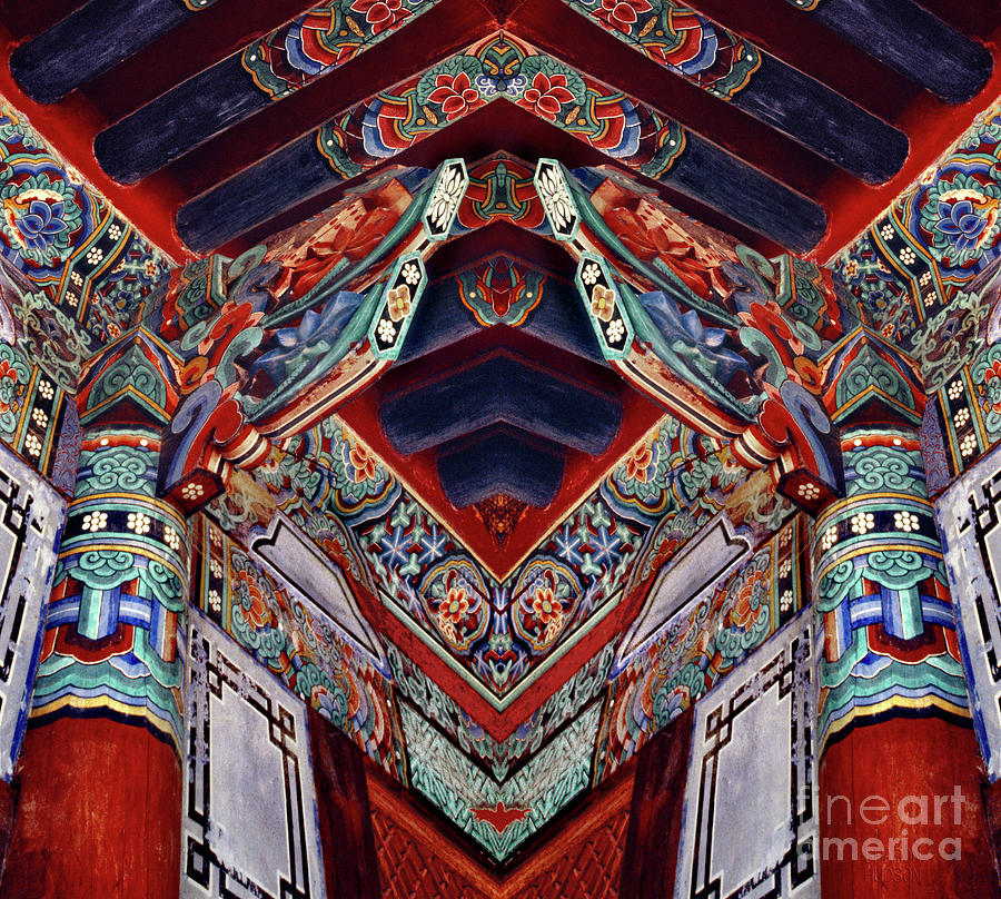 surreal abstract photography - Red Eaves I Digital Art by Sharon Hudson