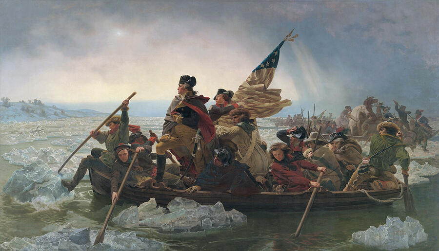 Washington Crossing the Delaware 1851 1 Painting by Emanuel