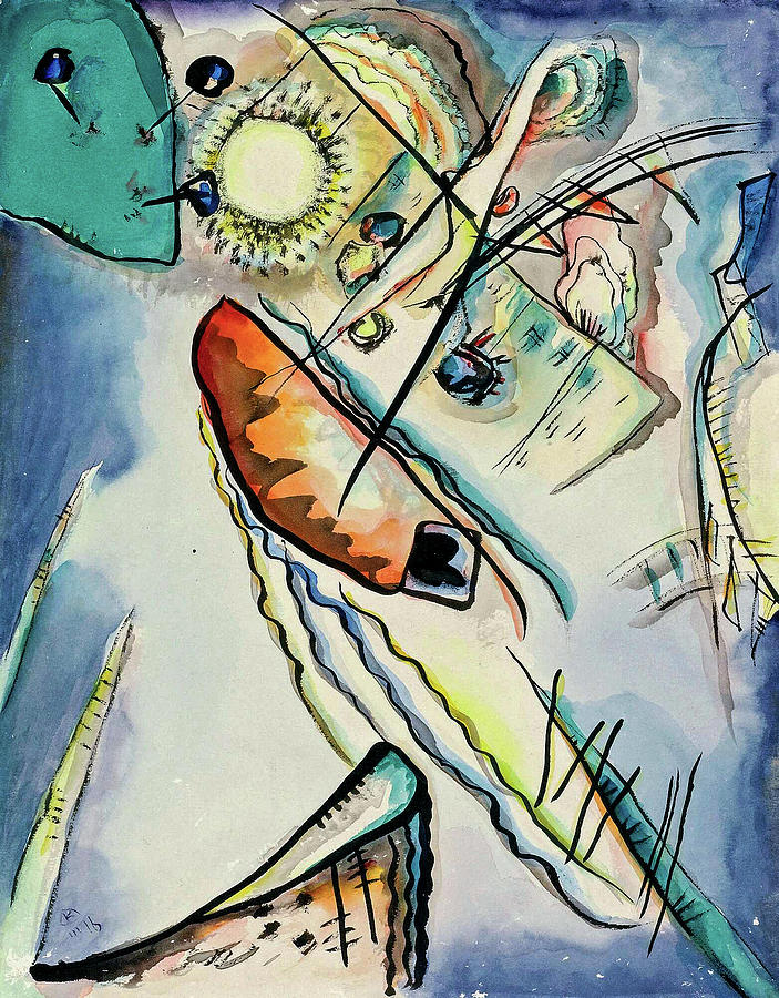 Wassily Kandinsky 1866 1944 Ohne Titel Untitled 6 Painting By Artistic