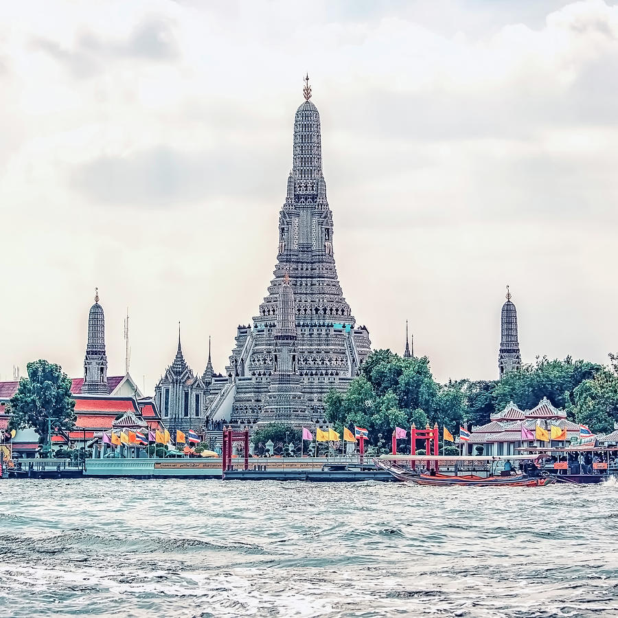 Architecture Photograph - Wat Arun #1 by Manjik Pictures