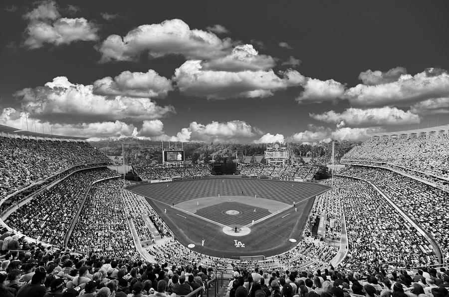 Los Angeles Dodgers Photograph - Watching the Dodgers - Dodger Stadium #1 by Mountain Dreams