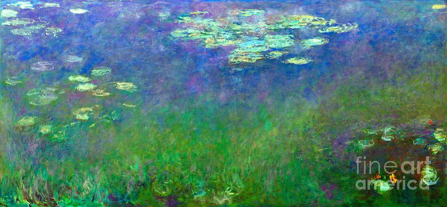 Water Lilies 21. #1 Painting by Claude Monet