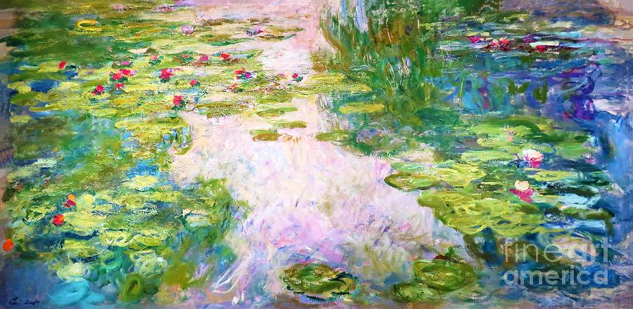 Water Lilies 4. #1 Painting by Claude Monet
