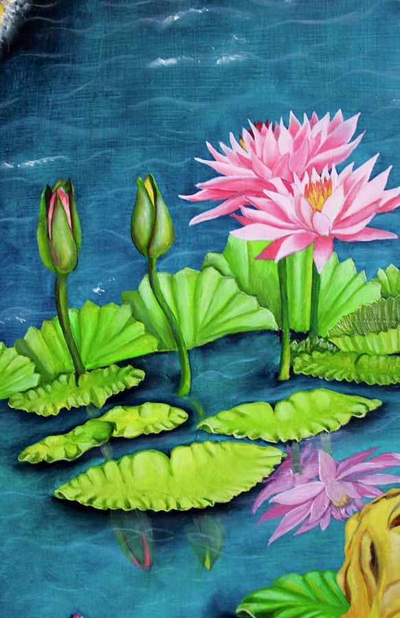 Water Lilies  #1 Painting by Jleopold Jleopold