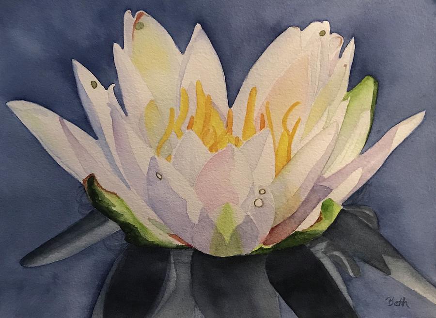 Water Lily #1 Painting by Beth Fontenot