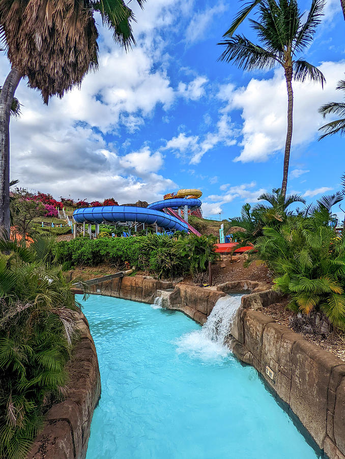 Water Park Amusement In Oahu Hawaii Photograph by Alex Grichenko - Fine ...