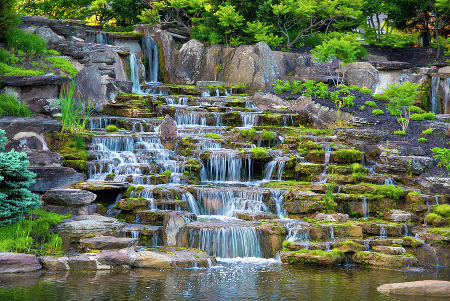 WaterfallBritton FallsFishers Indiana Photograph by William Reagan