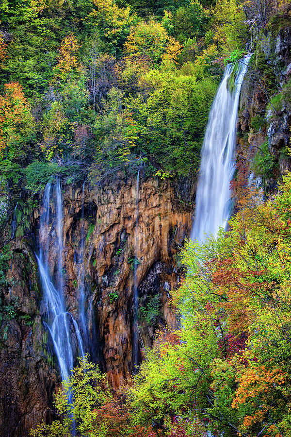 Waterfall In Plitvice Lakes National Park #2 Photograph by Artur Bogacki