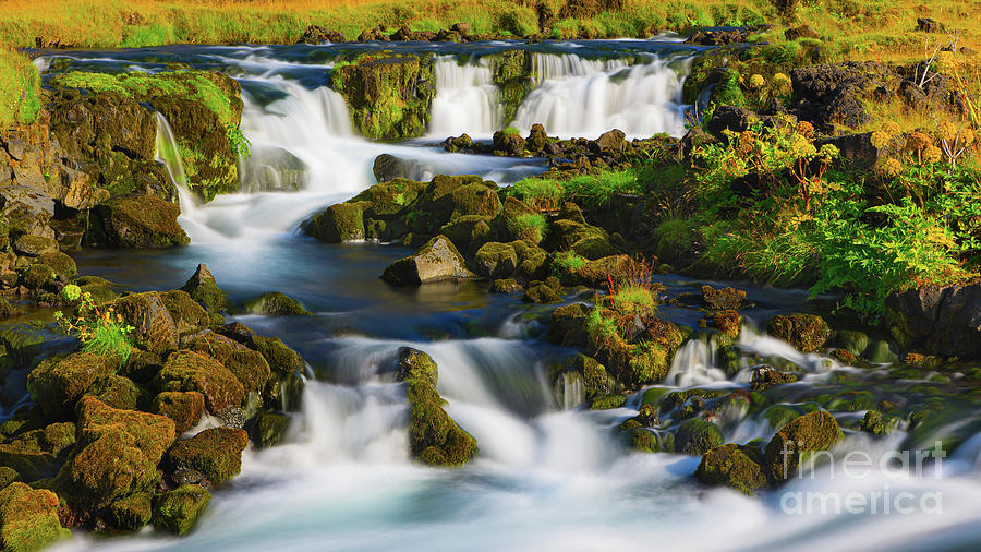 Waterfall near Kirkjubaejarklaustur, Iceland #1 Photograph by Henk Meijer Photography