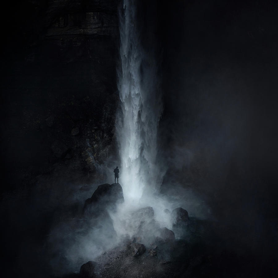 Waterfall Digital Art - Waterfall #1 by Zoltan Toth