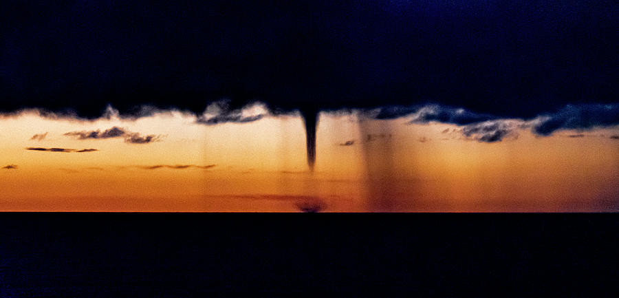 Waterspout Sunset #1 Photograph by Tommy Farnsworth