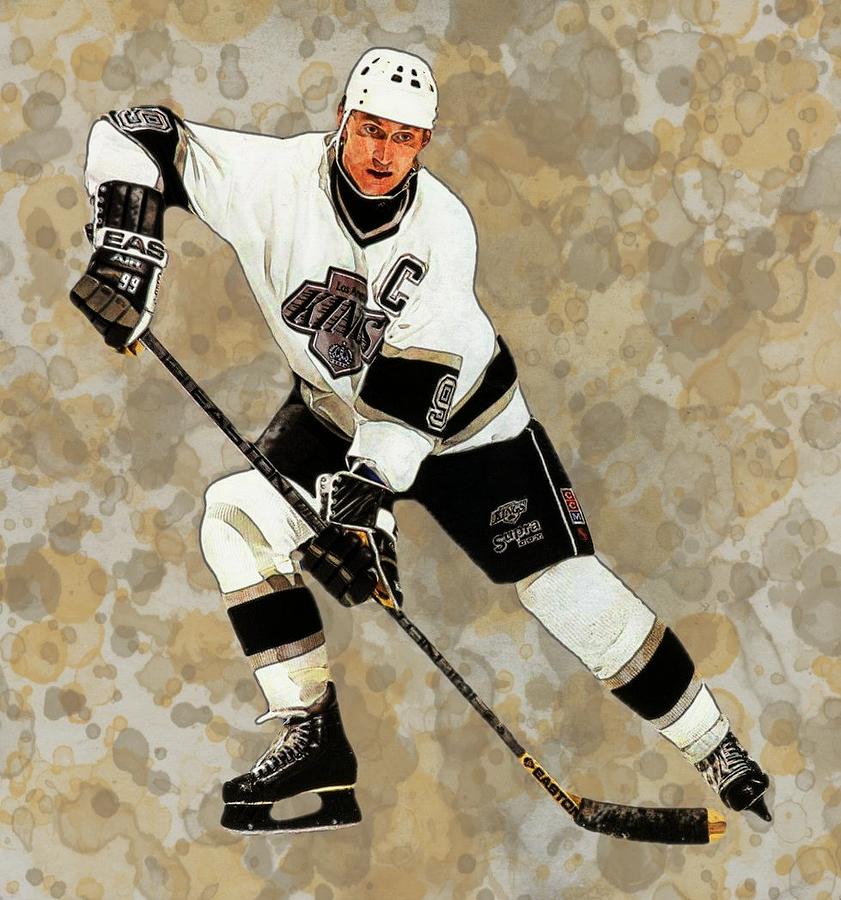 Wayne Gretzky LA Kings Digital Art by Bob Smerecki - Fine Art America