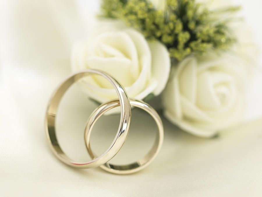 Wedding Rings #1 Photograph by Vesmil