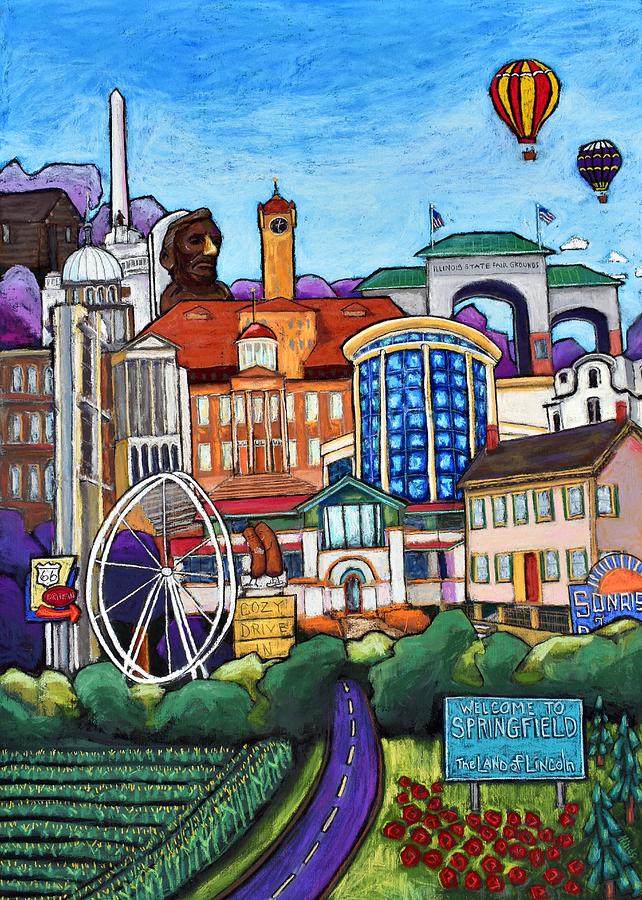 Welcome To Springfield  #1 Painting by David Hinds