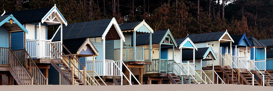 Wells next the sea beach huts #1 Photograph by Sonny Ryse