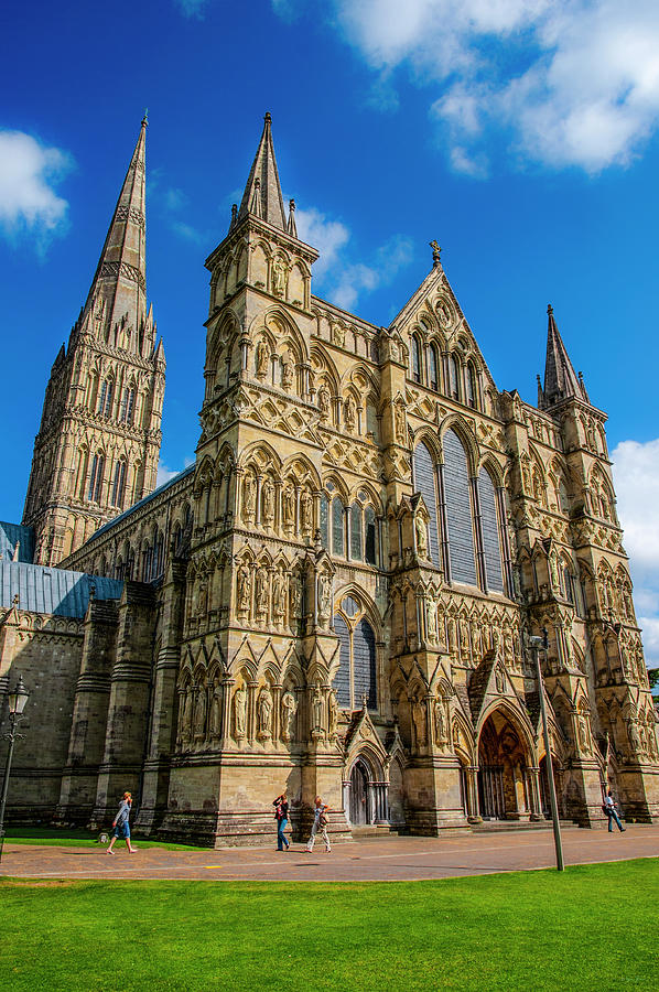 West Facade, Salisbury Cathedral Photograph by Brian Shaw - Pixels