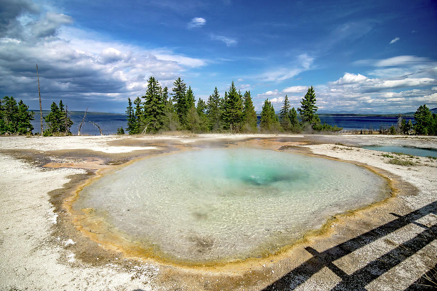 West Thumb Geyser Basin, Yellowstone National Park, Wyoming. #1 Photograph by Alex Grichenko