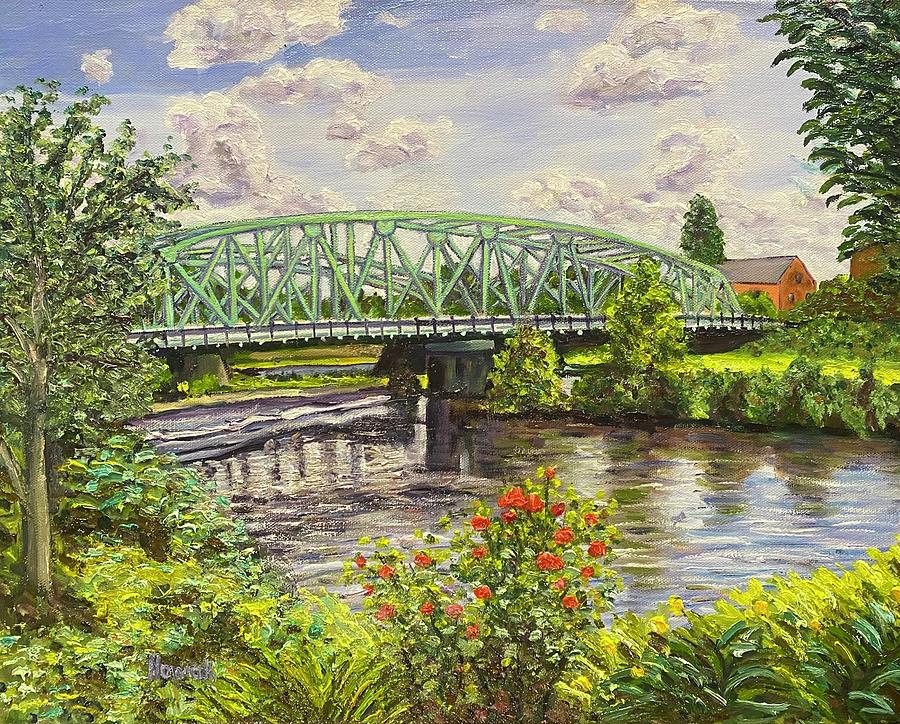 Westfield Green Bridge #2 Painting by Richard Nowak