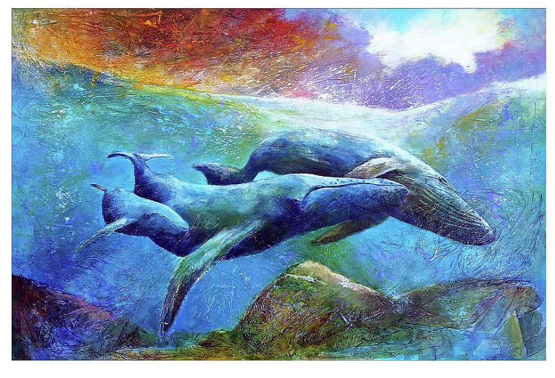 Whale Watch #1 Painting by David Maynard