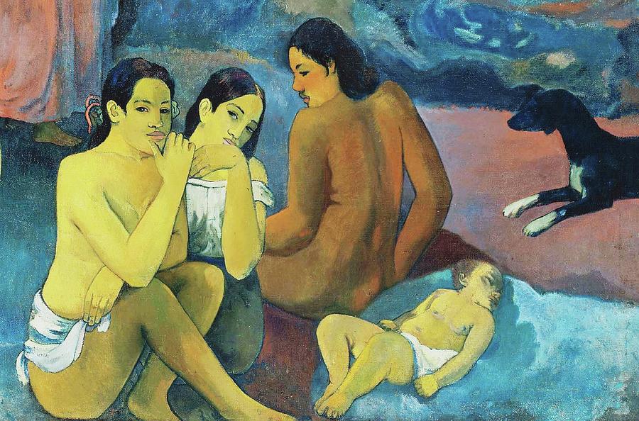 Where Do We Come From 17 98 Painting By Paul Gauguin