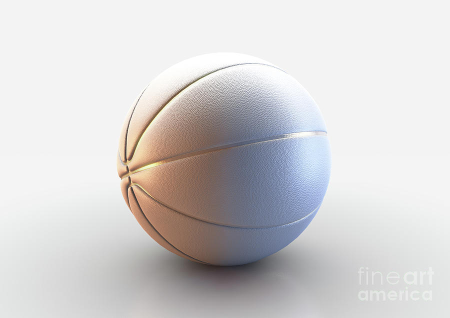 white and gold basketball