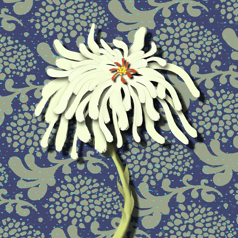 White Flower #2 Digital Art by Steve Hayhurst