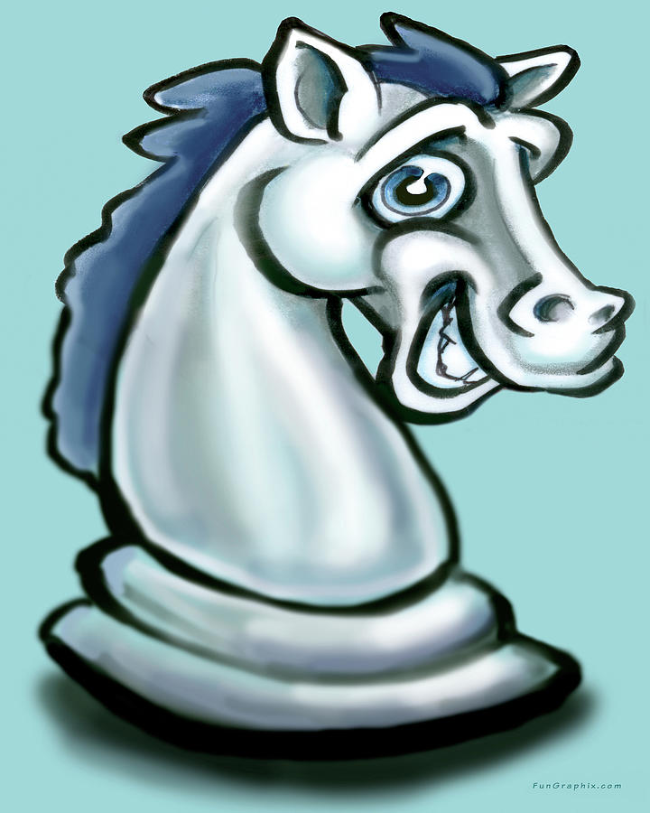 White Horse #1 Digital Art by Kevin Middleton