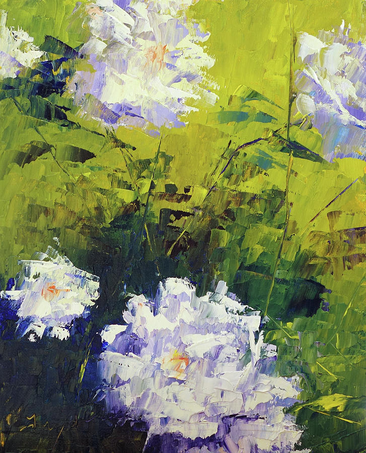 White Roses #1 Painting by Terry Chacon
