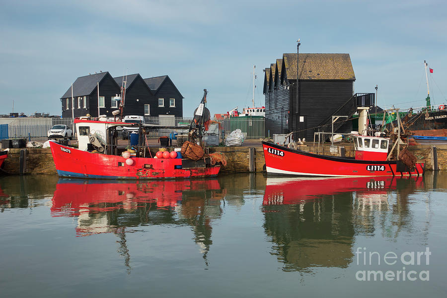 Whitstable harbor in Kent #1 Photograph by Louise Heusinkveld