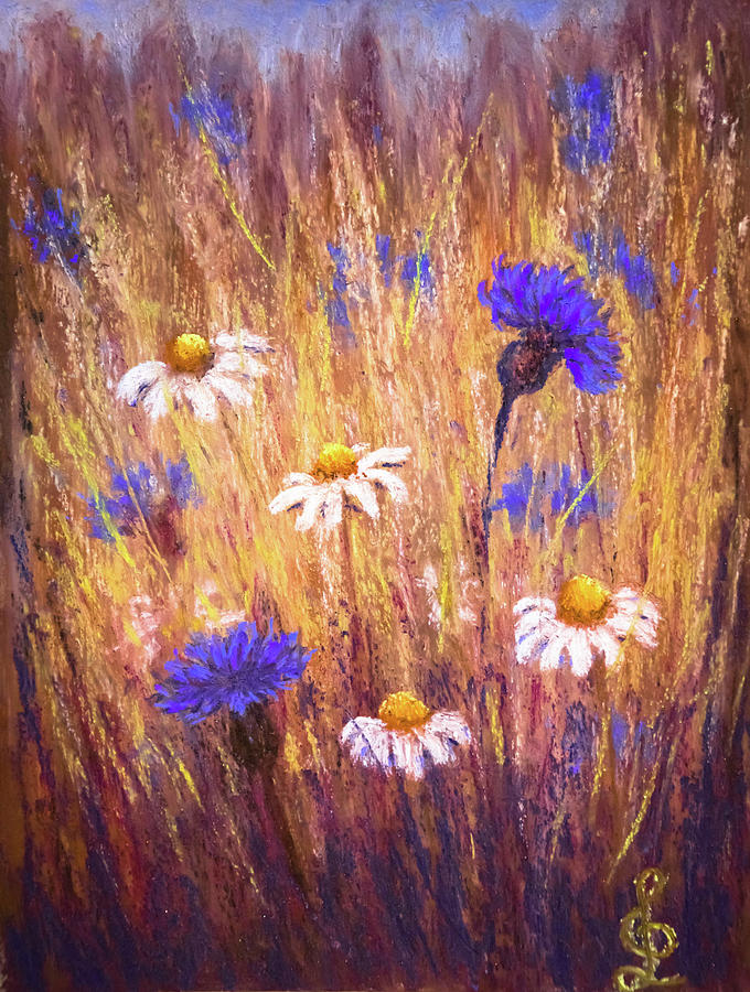 Field of Wild Flowers Painting