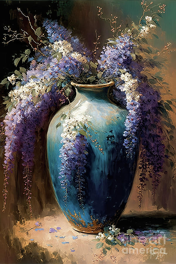 Still Life Painting - Wild Wisteria by Tina LeCour