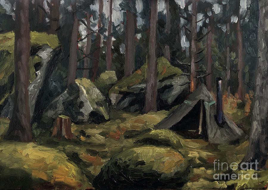 Wilderness Painting N46 Painting by Ric Nagualero