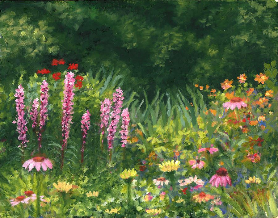 Wildflower Garden #1 Painting by Diane Martens