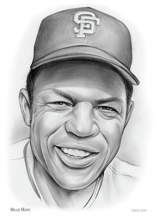 Willie Mays Drawing