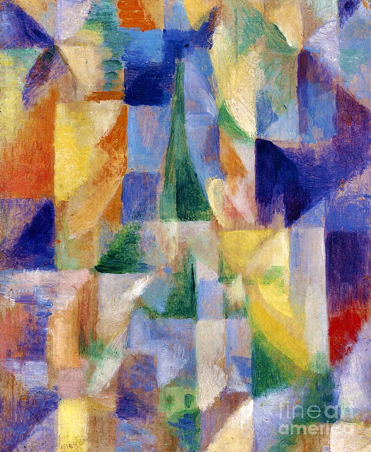 Window on the city Painting by Robert Delaunay
