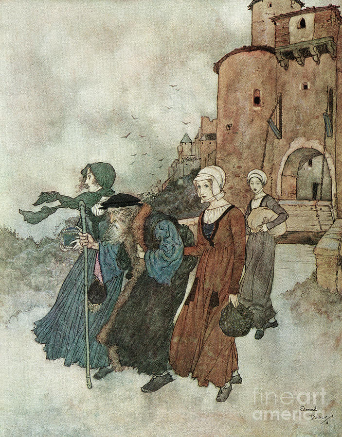 Winds Tale, c1911 #1 Drawing by Edmund Dulac