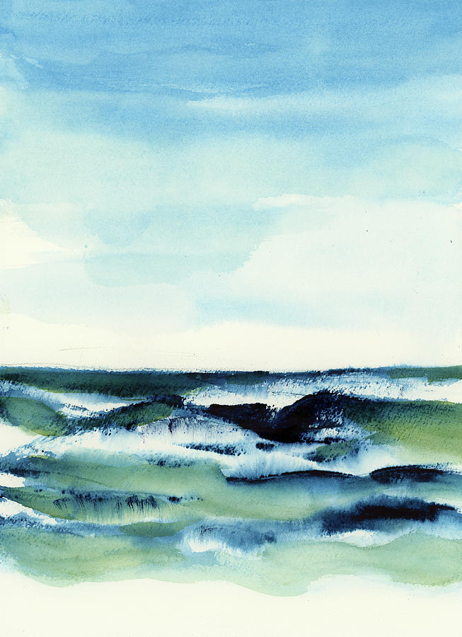 Windy Sea 3 Painting by Frank Bright