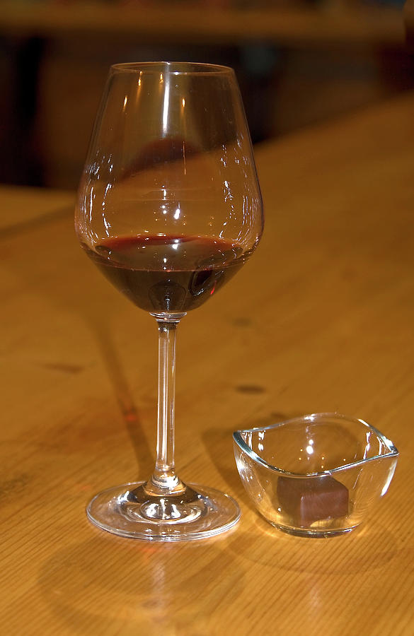 Wine and Chocolate Photograph by Sally Weigand