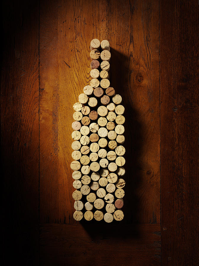Wine Bottle and Corks #1 Photograph by Wragg