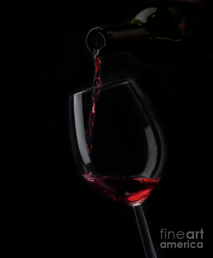 Wine Photograph - Wine glass #1 by Jelena Jovanovic