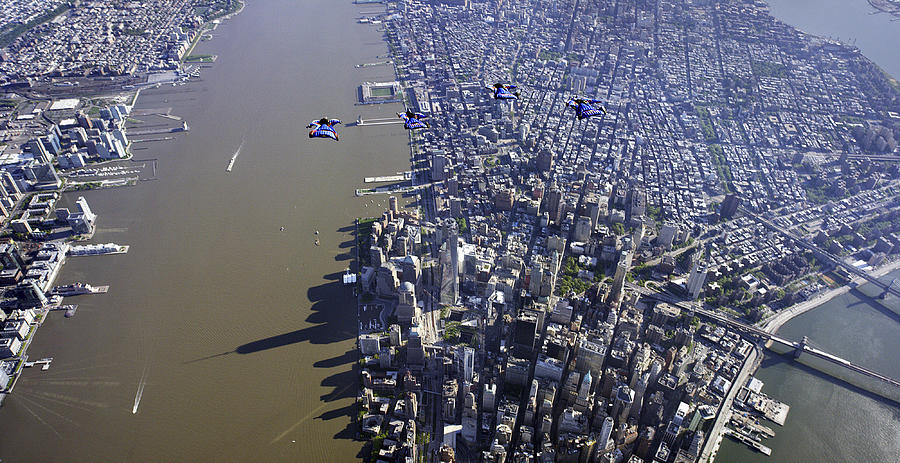 Wingsuit - New York #1 Photograph by Handout