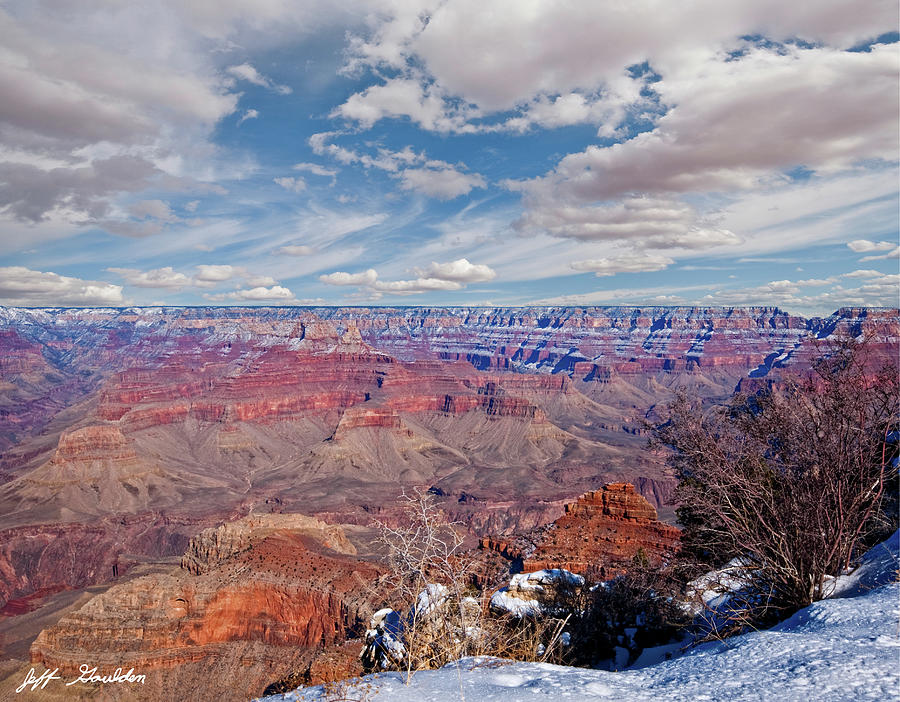 Winter at the Grand Canyon #1 Photograph by Jeff Goulden