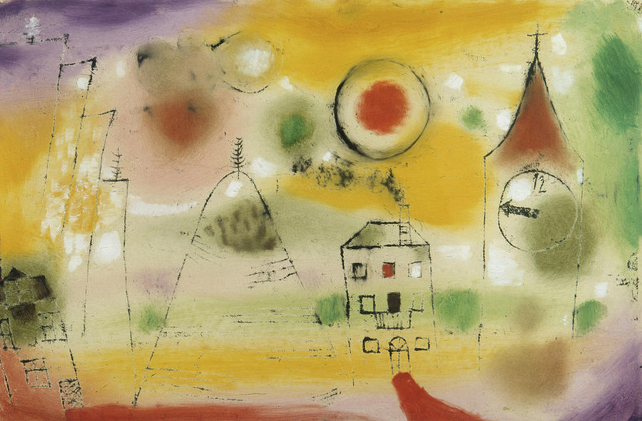 Paul Klee Painting - Winter Day, Shortly before Noon #1 by Paul Klee